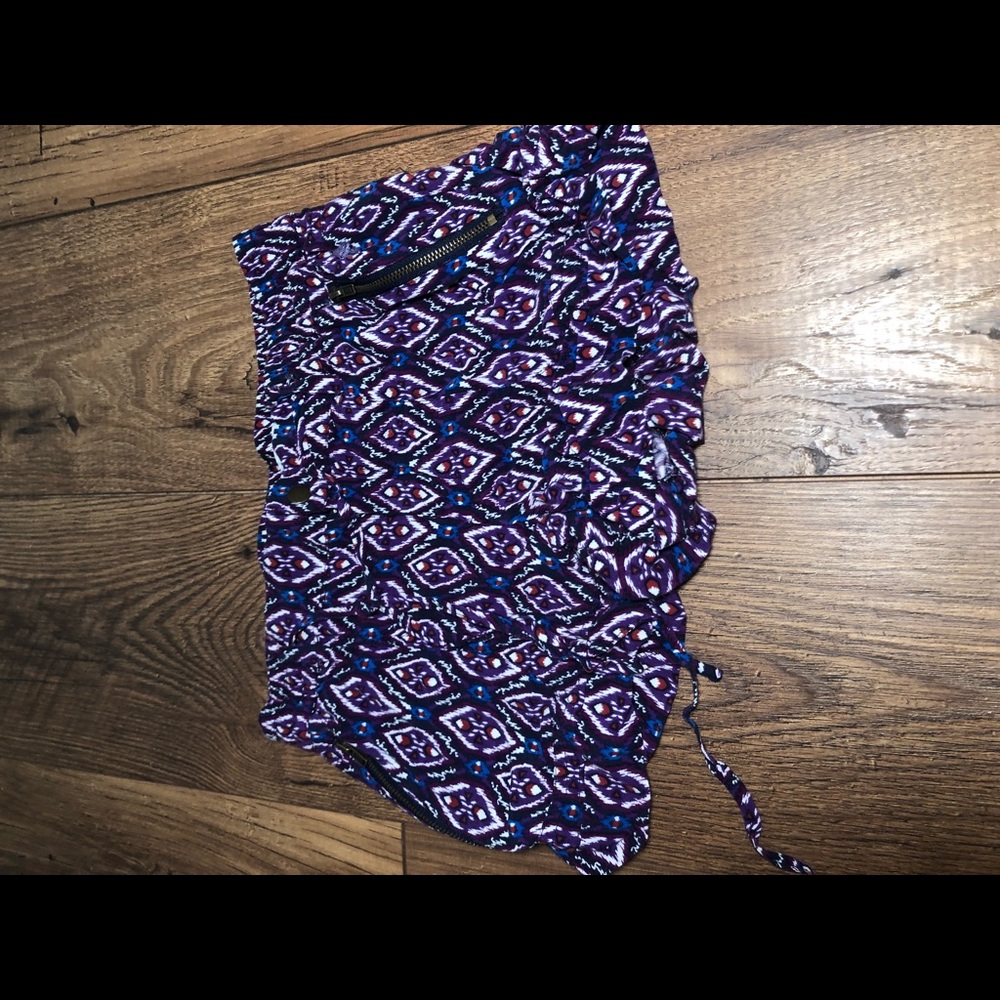 bohemian flowy shorts